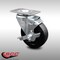 Service Caster 4 Inch SS Soft Rubber Swivel Top Plate Caster with Brake SCC-SS20S414-SRS-TLB - alternate 1